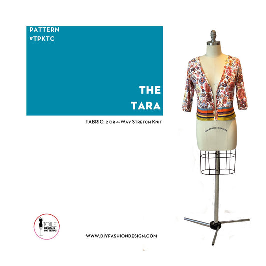 Sewing pattern for a cardigan