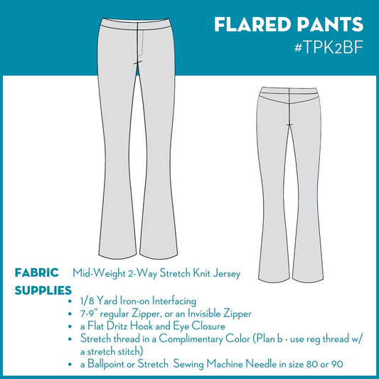 Flared Pants Sewing Pattern