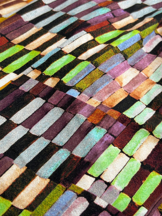 Digital Block print Knit Jersey 1.5 Yds